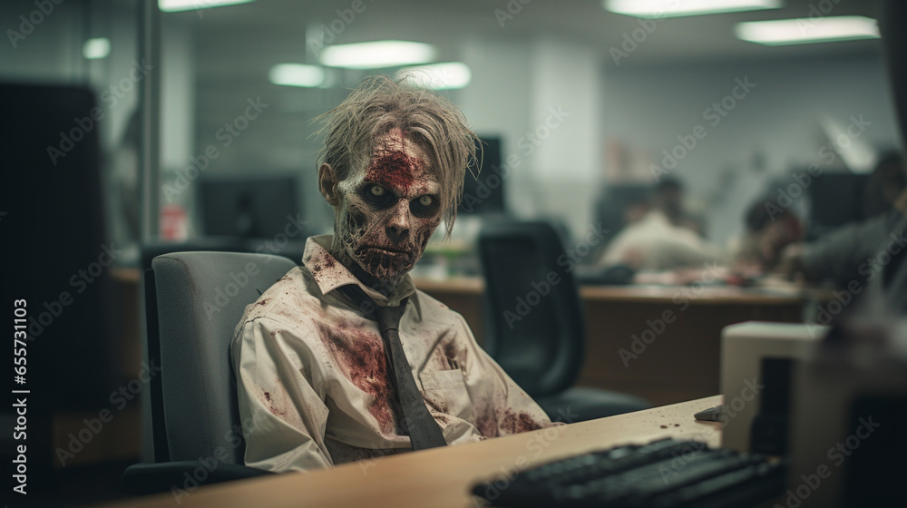 Zombies in Action: The Undead Workforce Thrives, Generative AI