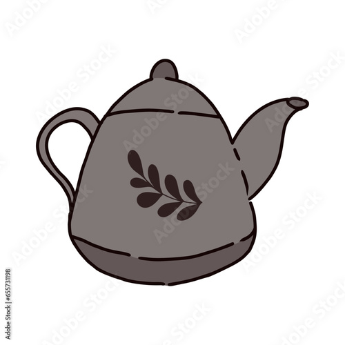 teapot isolated on white