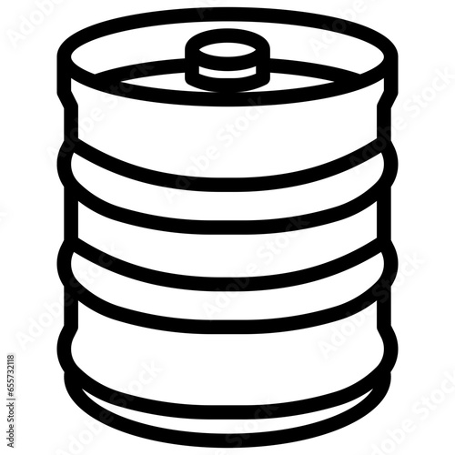 beer keg filled outline icon,linear,outline,graphic,illustration