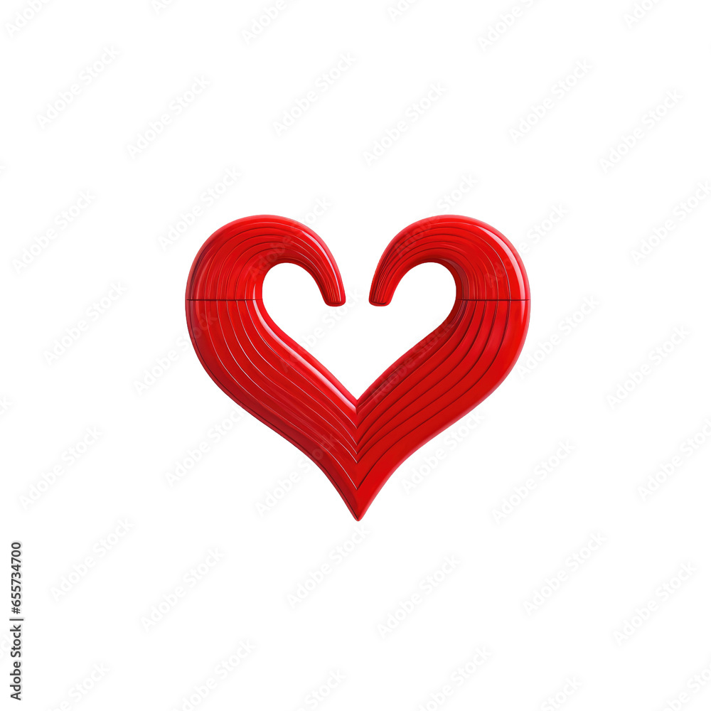 Heart icon heart rate pulse concept on transparent background Heart icon heart rate pulse concept on transparent background