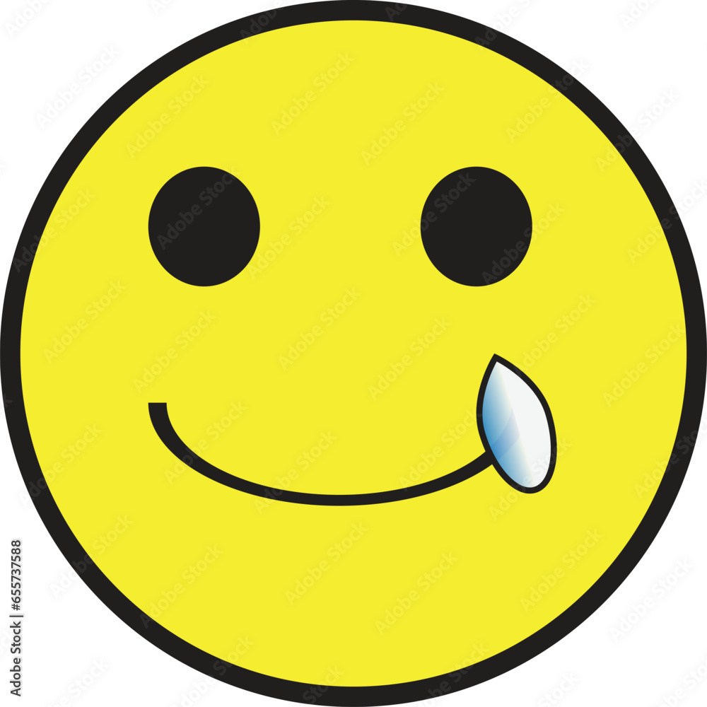 Fototapeta premium This is vector smile emoji. Ii is editable 