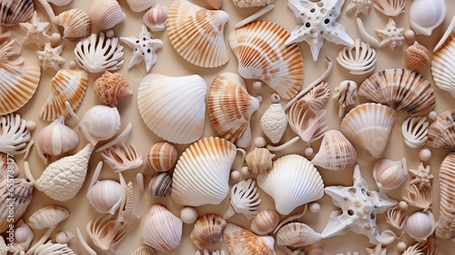 Artistic Creations Crafted from Shells Adorning the Wall © Pretty Panda
