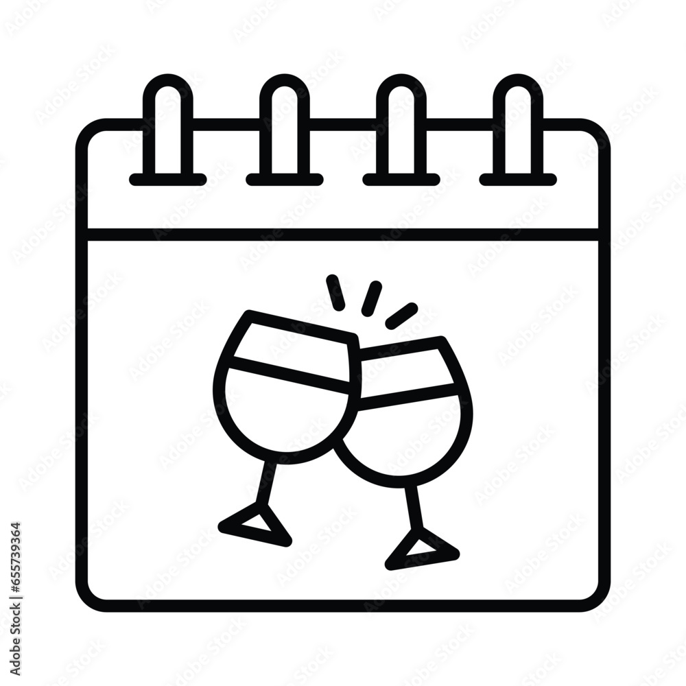 Obraz premium Cheers, party time vector design, isolated on white background