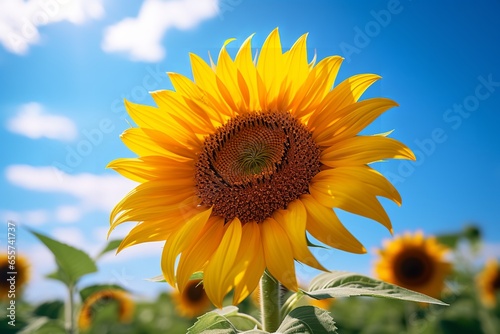 Sunflower in a field