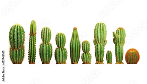 cactus in the desert isolated on transparent background cutout
