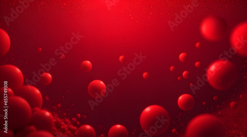 red glowing particles background