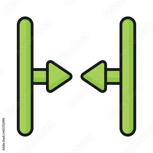 Shrink Arrow vector design, ready to use icon photo