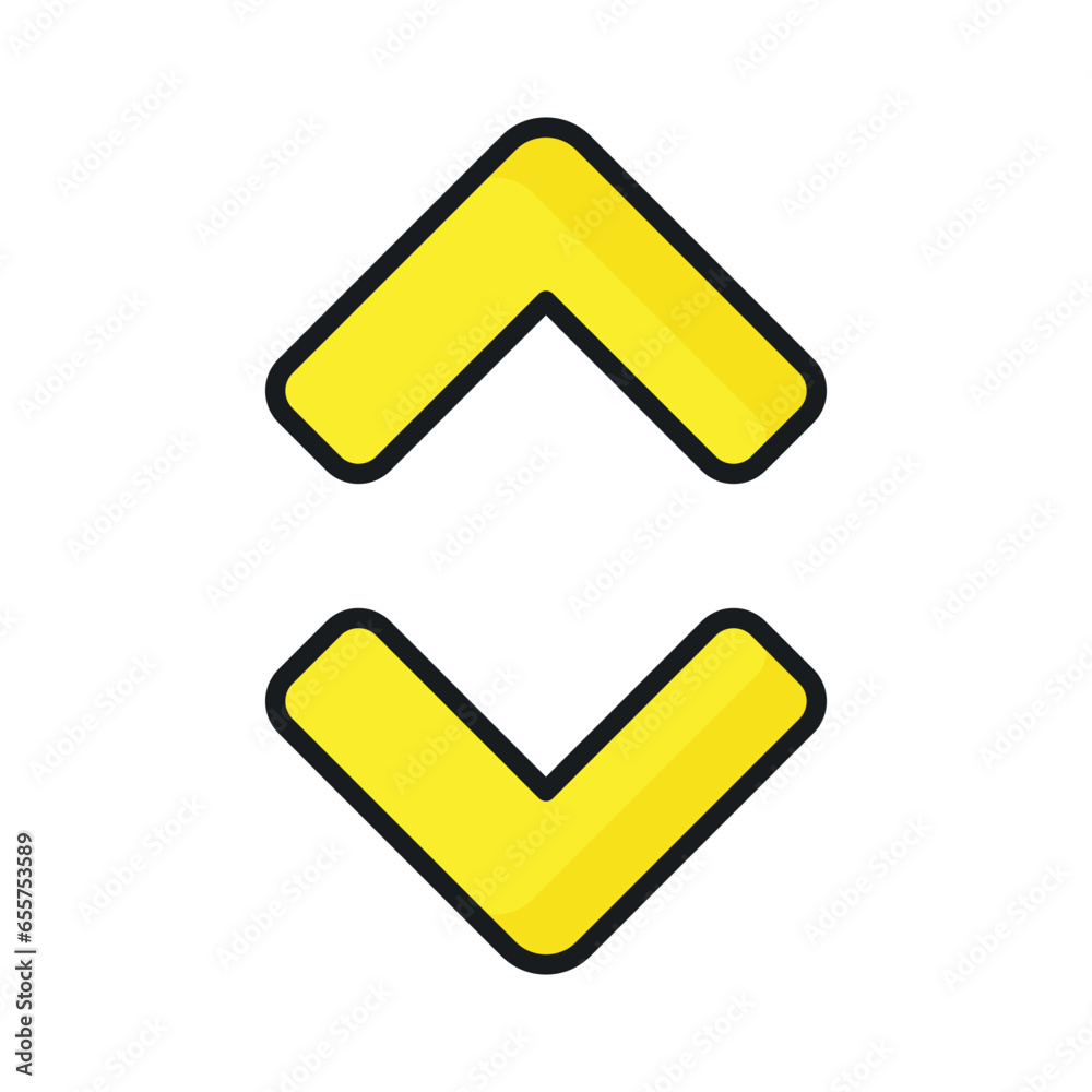 Vertical resize arrows vector design Vertical resize arrows vector design