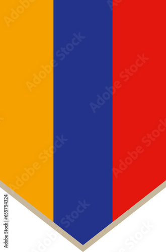 Vertical hanging flag of Armenia Free Download Vertical hanging flag of Armenia - GFXLoad