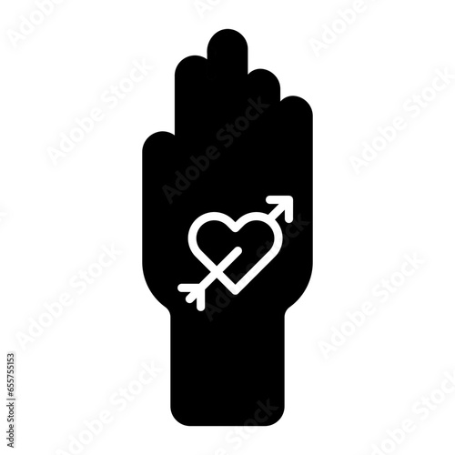 Stick And Poke (2) Glyph Icon