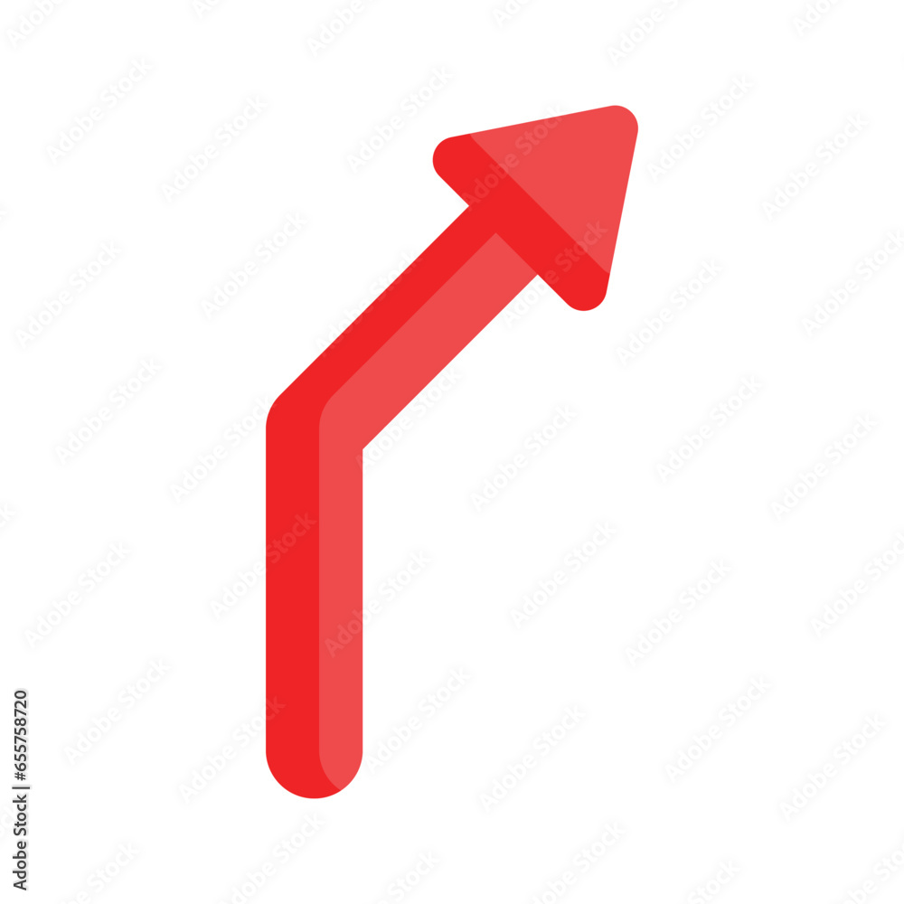 Arrow Icon in trendy style isolated on white background Arrow Icon in trendy style isolated on white background