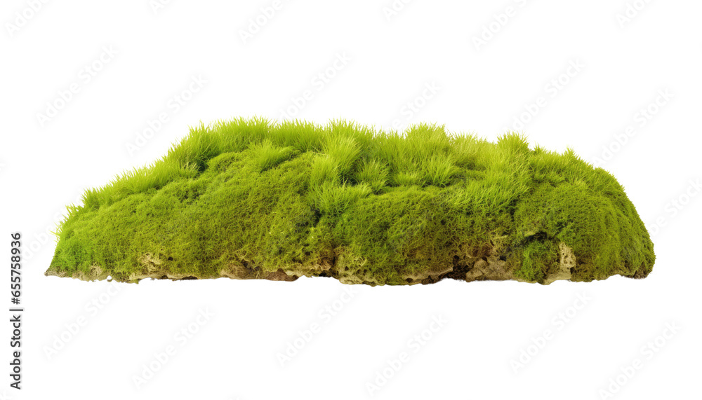 moss isolated on transparent background cutout
