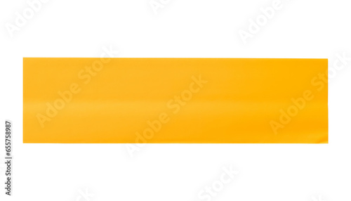 yellow note isolated on transparent background cutout