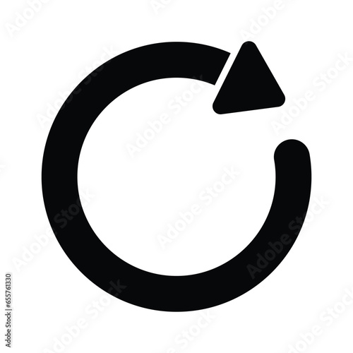 Have a look at this carefully crafted icon of refresh in trendy style