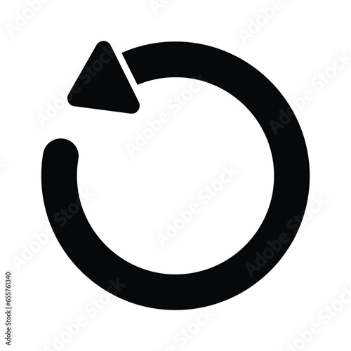 Have a look at this carefully crafted icon of refresh in trendy style