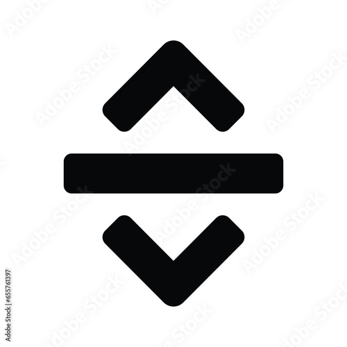 Vertical resize arrows vector design