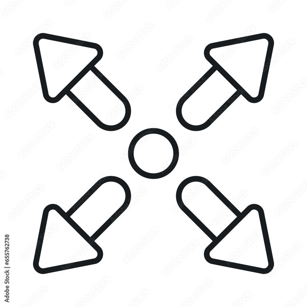 Check this carefully crafted icon of directional arrows Check this carefully crafted icon of directional arrows
