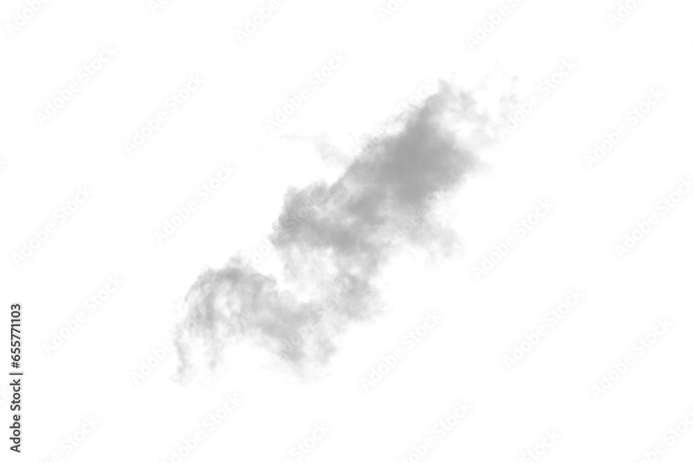 Obraz premium white cloud smoke on transparent background