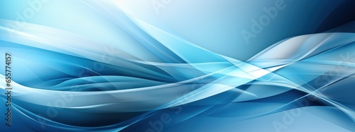Abstract blue background with wavy lines. illustration banner design