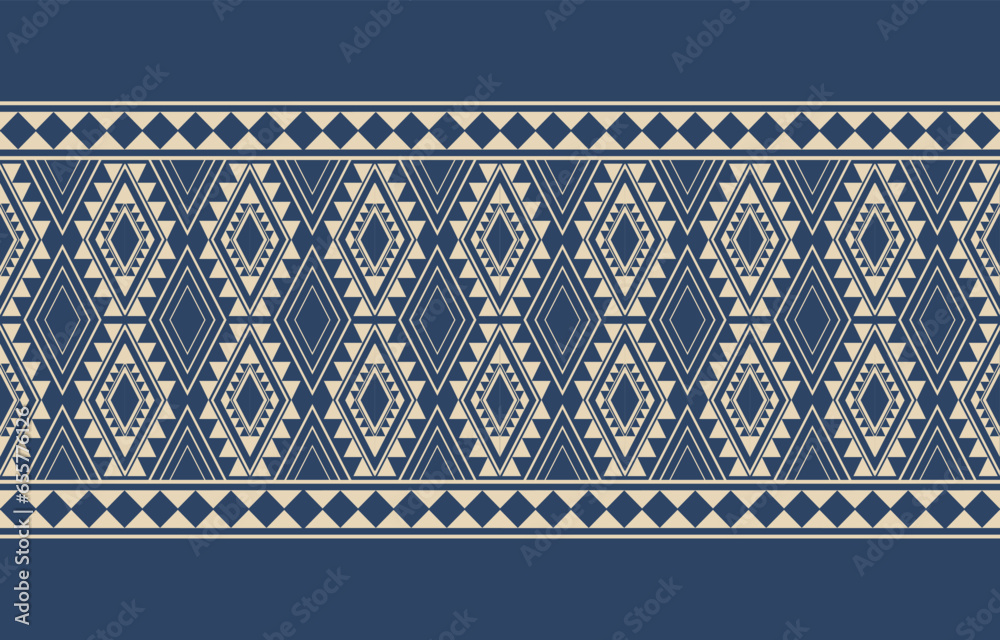 Ethnic abstract ikat art. Aztec ornament print. geometric ethnic pattern seamless  color oriental.  Design for background ,curtain, carpet, wallpaper, clothing, wrapping, Batik, vector illustration.