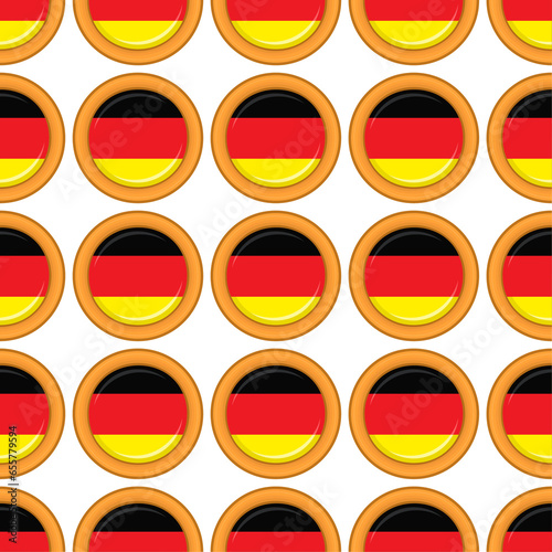 Free Download Pattern cookie with flag country Germany in tasty biscuit - GFXLoad