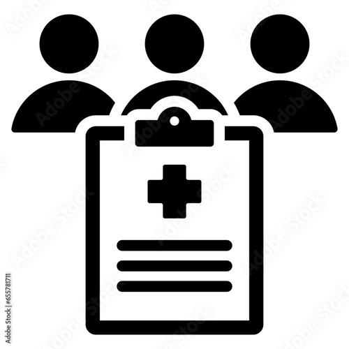 Clinical Trial Glyph Icon