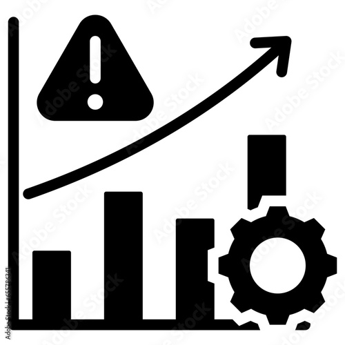 Risk Management Glyph Icon