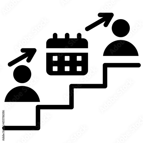 Succession Planning Glyph Icon
