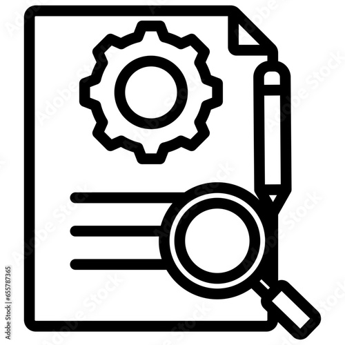 Design Review Outline Icon