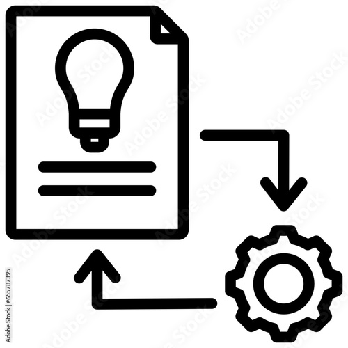 Implementation Outline Icon