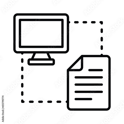 Peer to peer network vector design in modern style