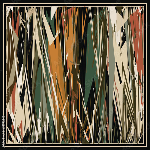colorful ethnic geometric design. silk scarf beauty fashion. modern digital print. for fabric, scarves, shawl, bandana, pillow, marble, textile, design, canvas, table, cover, card, wallpaper. pattern 