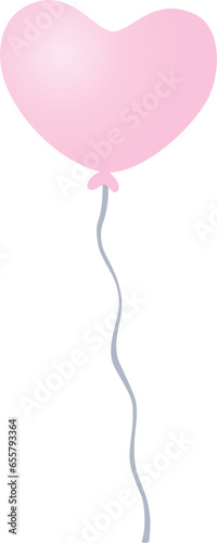 Vector Cute Heart Star Tedy Bear Balloon in Pastel Color