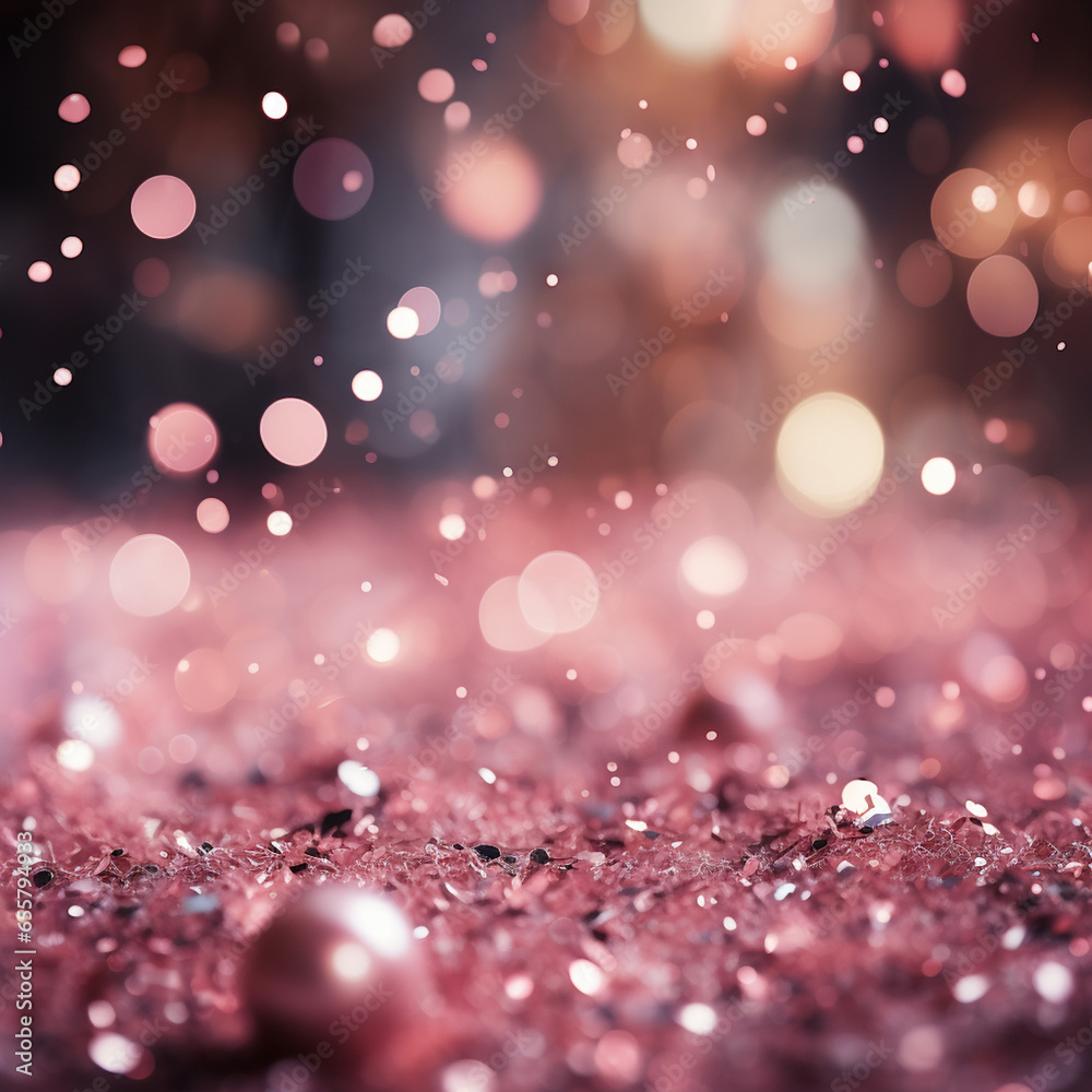 Background with pink sequins and glitters Background with pink sequins and glitters