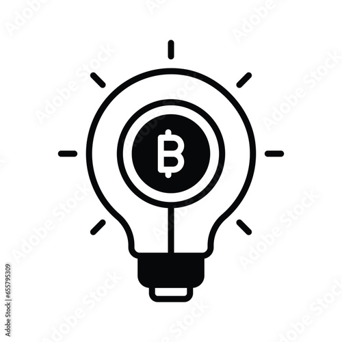 Take a look at classy vector design of bitcoin Idea in modern style