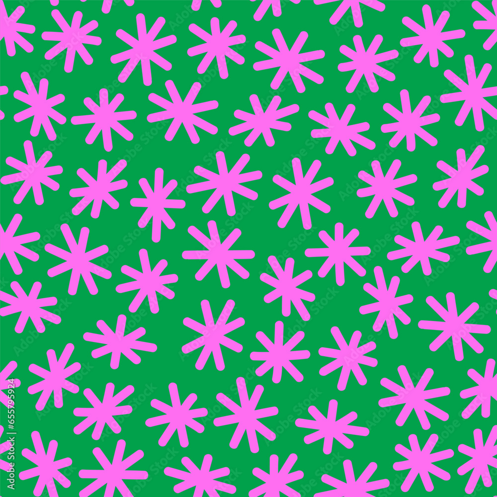 Abstract modern seamless pattern with star flower elements. Hand drawn vector illustration. Creative repeatable wallpaper background design Abstract modern seamless pattern with star flower elements. Hand drawn vector illustration. Creative repeatable wallpaper background design