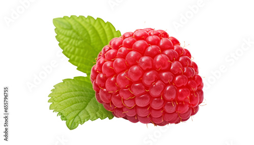 raspberry isolated on transparent background cutout