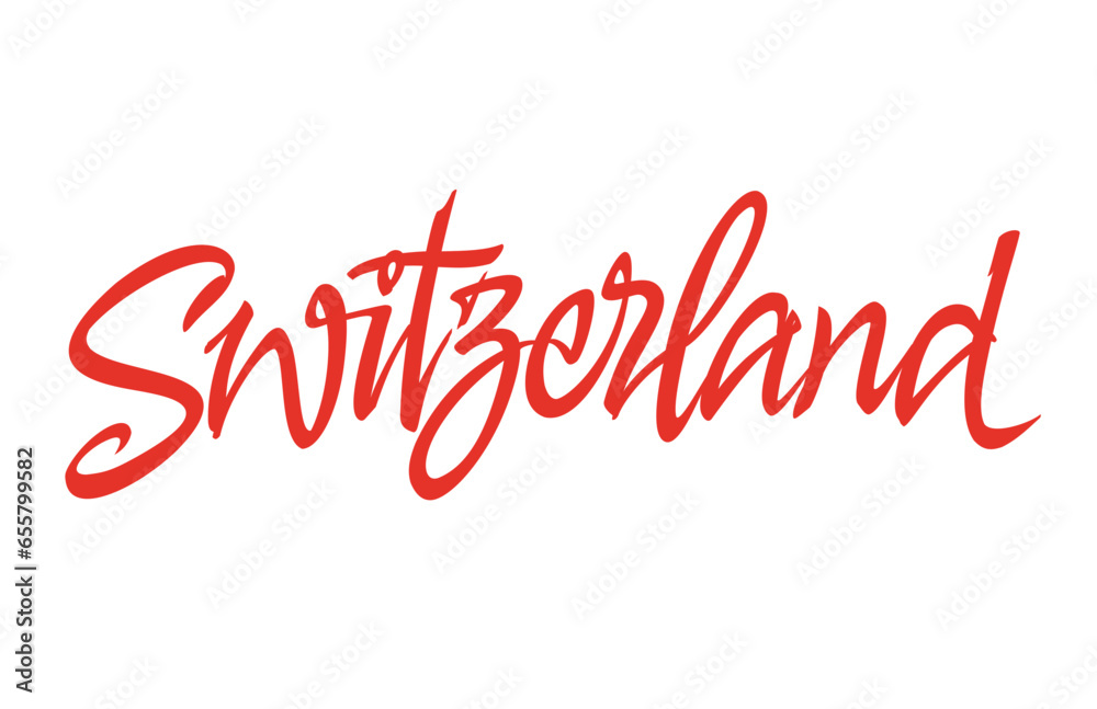Switzerland lettering design for t-shirt, mug, poster. Vector hand drawn inscription. Apparel Print. Switzerland vector handwritten inscription. Suisse. Swiss svg Switzerland lettering design for t-shirt, mug, poster. Vector hand drawn inscription. Apparel Print. Switzerland vector handwritten inscription. Suisse. Swiss svg