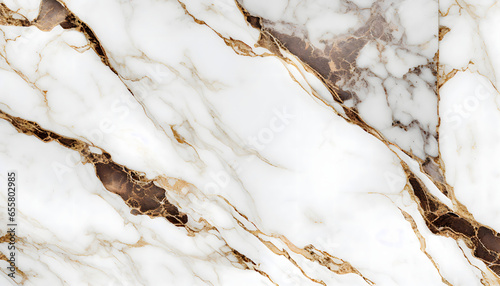 white brown beige Carrara marble stone texture. generative ai.