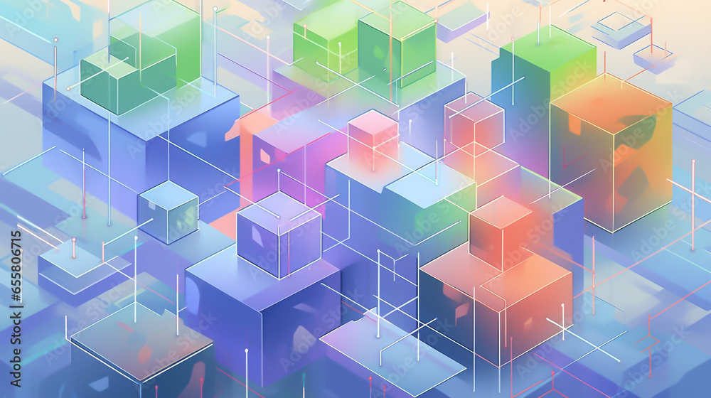 abstract background with squares abstract background with squares