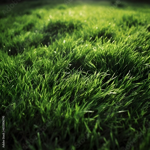 green grass lawn close up