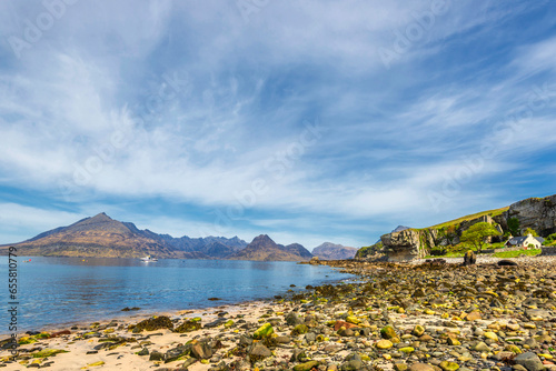 island of skye, lake Coruisk landscape, scotland, uk photo