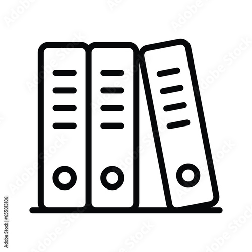 A vector of files in modern style, trendy flat icon of binders