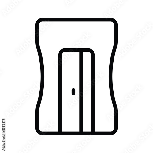 Pencil sharpener vector design, well designed icon of pencil grinder