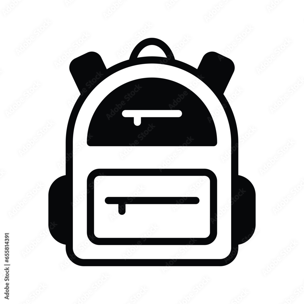 Get your hands on this carefully crafted icon of school bag trendy design Get your hands on this carefully crafted icon of school bag trendy design
