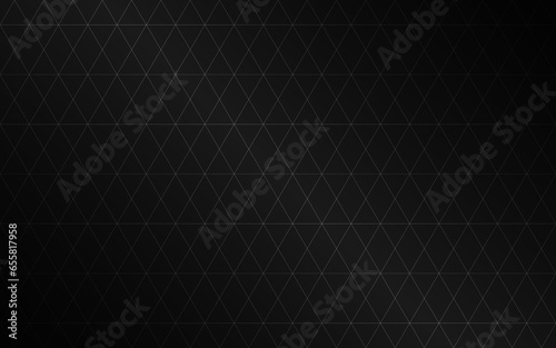 Black and white rhombus grid pattern on black background. Modern vector illustration