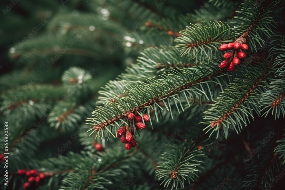 The Christmas Tree Reflecting the Joy of the New Year