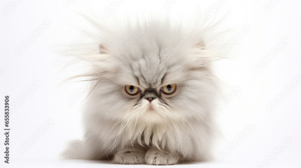 Snowy white fur and elegance. Snowy white fur and elegance.