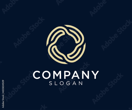 Letter O logo design for various types of businesses and company. colorful, modern, geometric, luxury letter o logo set