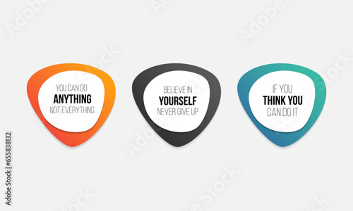 Wall art Motivational, inspirational quote set
